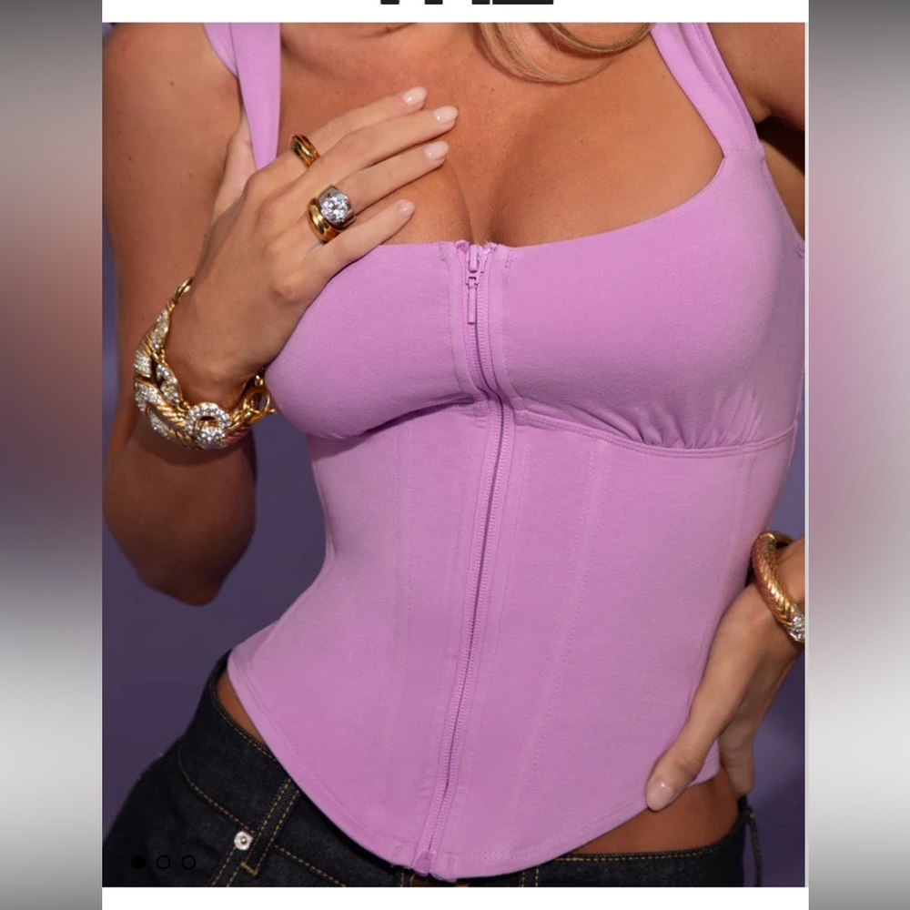 Ta3 zip up corset XS